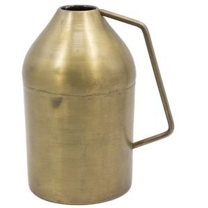 Hermoso florero de metal de primera calidad con grabado artístico, que agrega un toque de lujo y sofisticación a los interiores de las casas - Product Image 2