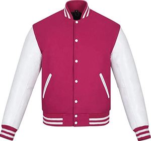 Premium Quality Men's Winter Letterman Bomber Varsity <b>Jacket</b> Genuine Cowhide Wool Leather with Embroidery Decorations XL Size - Product Image 5