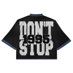 Nouveau Vintage élégant Streetwear recadrée surdimensionné Boxy Fit DTG imprimé graphique T-Shirt pour hommes respirant 100% coton T-shirt - Product Image 6