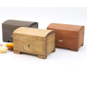 Vente en gros de coffrets cadeaux en bois non finis personnalisables, formes variées peintes, solutions de stockage écologiques - Product Image 4