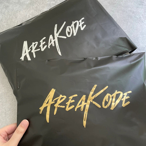 Custom Printed Black Poly Mailing Bag With Logo Design Padded Waterproof Express <b>Packaging</b> For <b>Logistics</b> Courier Use - Product Image 4