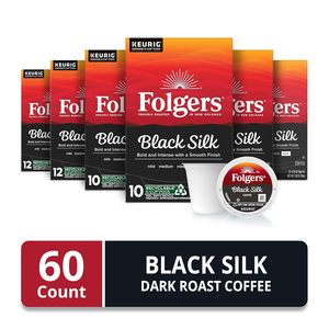 Café Folgers Black Silk, Tueste Oscuro, Cápsulas Keurig K-Cup, Caja de 10 Unidades (Paquete de 6) - Product Image 4