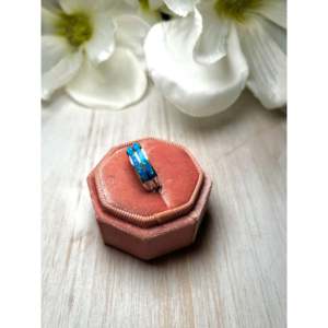 Navajo Handmade Opal & Sterling <b>Silver</b> <b>Ring</b> Marquise-Shaped Gemstone Vermeil Rhodium Gold Plating Everyday Wear Statement Style - Product Image 3