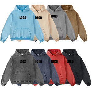 Pull en molleton pour homme 100% coton, nouveau pour l'hiver, 400g, lourd, écologique, ample, à capuche, logo personnalisé brodé, vieux batik, couple - Product Image 6