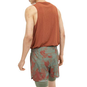 กางเกงขาสั้นตาข่ายสองชั้นสำหรับผู้ชายกางเกงขาสั้นวิ่งสองชั้นแห้งเร็วระบายอากาศได้ดีปรับแต่งได้ - Product Image 5