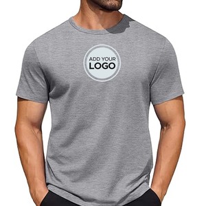 Camisetas de manga corta de estilo suave para adultos con logotipo personalizado para hombre - Product Image 6