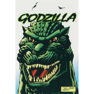 Tarjeta postal de impresión digital de estilo sencillo de Godzilla para San Valentín - Product Image 1