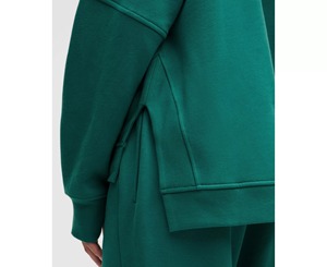 Streetwear Survêtement Pour Femmes Solide 100% Coton Matériel Léger Respirant Pull Style Custom Made Logo Impression - Product Image 6