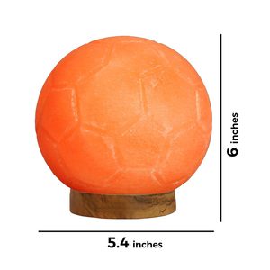 Anwar Enterprises Lámpara de fútbol 6x6 hecha a mano Sal natural pulida Producto artesanal del Himalaya - Product Image 4
