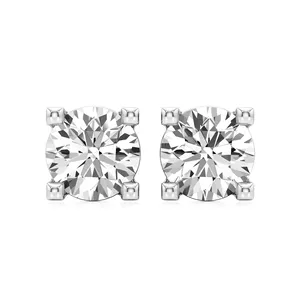Elysian <b>Square</b> <b>Diamond</b> Stud <b>Earrings</b> - Product Image 1