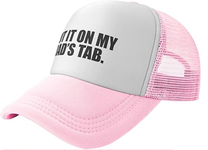 Put It On My Dad's Tab Trucker Hat Unisex Adult Hats Adjustable <b>Cap</b> for Men and <b>Women</b> Classic Fishing <b>Caps</b> - Product Image 5