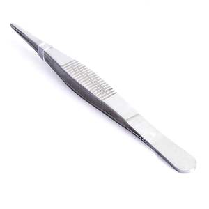 Pince à épiler de qualité supérieure Pince à pansement pour le pouce Tailles standard disponibles Pince à pansement dentelée en acier inoxydable - Product Image 3