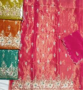 Designer moderne non cousu brodé à la main indien pakistanais fête porter des costumes pour les femmes Fashion-Forward Style traditionnel pour - Product Image 1