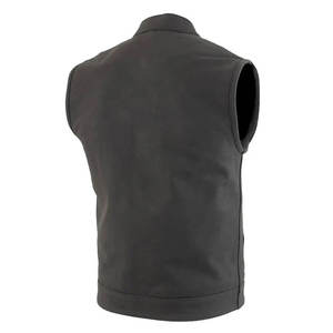 Gilet en cuir véritable pour homme – Vêtement en cuir sans manches de haute qualité - Product Image 3