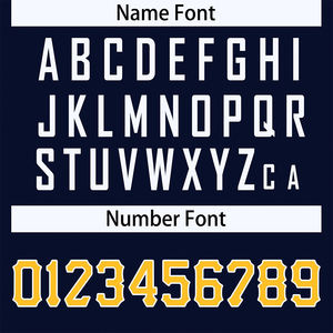 เสื้อแจ็คเก็ตสีน้ำเงินเข้มและสีเหลืองพร้อมชื่อและหมายเลขของคุณแจ็คเก็ตตัวอักษรใช้ได้ทั้งชายและหญิงของขวัญชุดกีฬาที่ทันสมัย - Product Image 5