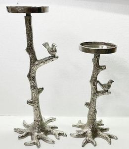 Bougeoir en aluminium décoratif fait à la main pour la maison avec 8 bougies support de bougie de couleur noire mate pour la fête de mariage - Product Image 2