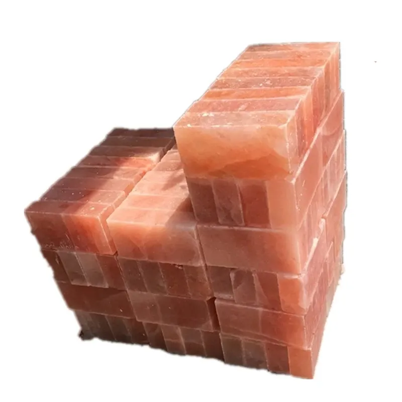 Vente en gros de briques/blocs/carreaux de sel de l'Himalaya pour carreaux de sel gemme en vrac, taille: 8x4x2 pouces prix très bon marché