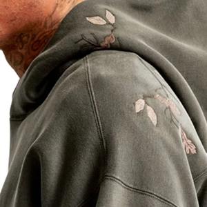 Sweat à capuche d'hiver personnalisé de haute qualité pour hommes, respirant, confortable, thermique, 100% coton polaire, coupe-vent - Product Image 6