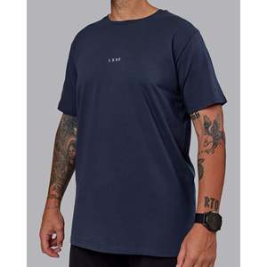 T-shirt uni en coton biologique de qualité supérieure - Future Navy - Product Image 3