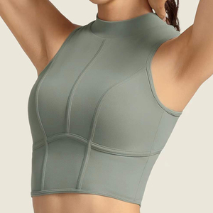 Top Trending Eco-Friendly Sports Yoga Bra Sujetador de gimnasio personalizable con chaleco transpirable de fitness a prueba de golpes para correr Top al por mayor - Product Image 2