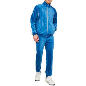 ชุดวอร์มผ้ากำมะหยี่สำหรับผู้ชายไซส์ใหญ่น้ำหนักเบาออกแบบโลโก้ได้ตามต้องการเสื้อผ้าแบบหนา - Product Image 1