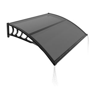 40x40 Inch <b>Window</b> Canopy Exterior UV Rain Snow Protection Awning for Door Entrance Drainage Sink Coated PC Brand New - Product Image 3