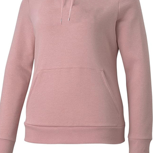 Sudaderas con capucha de alta calidad para mujer, ropa de calle Unisex con cremallera, venta al por mayor, sudaderas con capucha personalizadas con hombros caídos para mujer, Color rosa - Product Image 6
