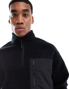 OEM surdimensionné 1/4 fermeture éclair thermique doux polaire sweats à capuche à fermeture éclair polaire hommes sweats à capuche 100% coton pull sweats à capuche - Product Image 4