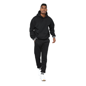Custom Logo Fleece <b>Men</b> Unisex High Quality Reversible Eco-Friendly Heavyweight Winter Tracksuit Jogger Suit Set Sweatpants - Product Image 5