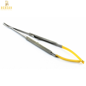 Porte-aiguille chirurgicale de 14 cm, incurvé sans serrure, pour chirurgie BERZAN, 1 pièce - Product Image 2