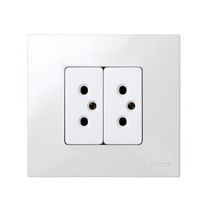 Base bipolare con TT spostato bianco (Simon 27 27442-64) - Product Image 3