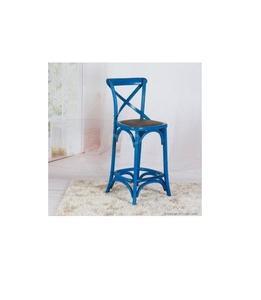 Juego de muebles de barra alta de madera con patrón antiguo moderno-Mesa de estar apilable para jardín Silla de comedor Asiento de hierro Uso en la cocina del hogar - Product Image 1