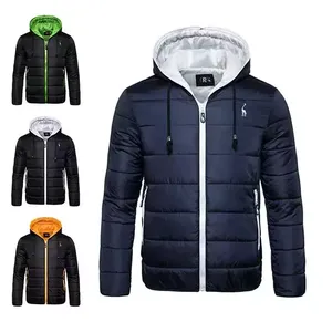 Outdoor Cotton Men Coat Hooded <b>Cropped</b> <b>Puffer</b> <b>Jacket</b> Cotton Custom Logo Bubble <b>Puffer</b> <b>Jacket</b> for Men - Product Image 1
