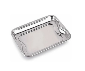 Galvanized <b>Set</b> of Two Metal Serving Tray Decorative Best Design for Home Hotel & Restaurant <b>Table</b> Source Galvanized Serving Tray - Product Image 4