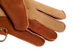 Gants en cuir nubuck de fauconnerie de conception unique avec l'accessoire professionnel de manipulateur d'oiseau de gant d'aigle de fourrure dans le prix de gros - Product Image 2