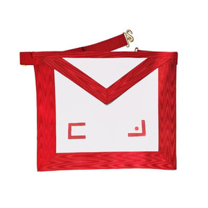 Tablier de maître maçon brodé de luxe, aimant blanc et turquoise, cuir importé, qualité supérieure, tablier maçonnique - Product Image 4