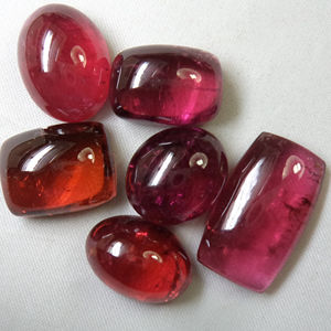 100% authentique rose Tourmaline lisse Cabochon coupe taille calibrée pierre précieuse en vrac certifiée naturelle pour la fabrication de bijoux utilisation en vrac - Product Image 2