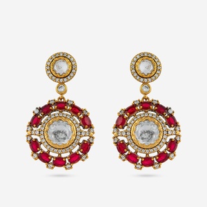 Pendientes Kundan 187756, Pendientes de Piedra Kundan a la Moda - Product Image 1