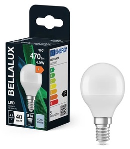 Lampadina sferica 5,7W 470Lm E14 4000K (Bellalux 4058075128309) - Product Image 1