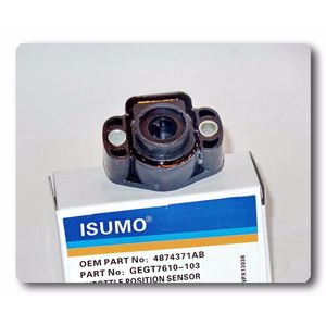 Sensor de Posición del Acelerador (TPS) ISUMO, Terminal de Cuchilla Macho de Plástico, Conector Rectangular Hembra, Compatible con OEM #   4874371AB para Jeep - Product Image 1