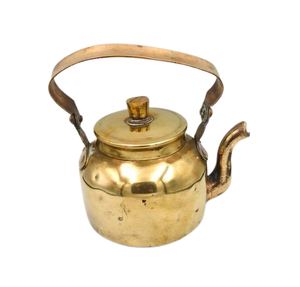 Hervidor de Metal de cobre para el hogar, cocina, té, café, té verde de alta venta, tetera de servicio pulida brillante por exportadores indios - Product Image 6