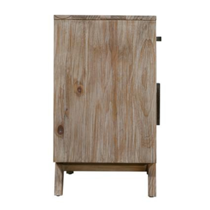 Buffet scandinave en pin massif avec 2 tiroirs, meuble de salle à manger moderne, grain de bois naturel, rangement spacieux - Product Image 3