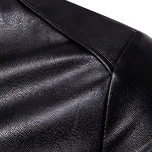 Chaqueta de cuero superventas chaqueta de cuero para hombre precio al por mayor chaqueta de cuero Pu para hombre moda último estilo 2025 - Product Image 5