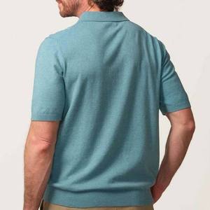 Camiseta Polo de Manga Corta para Hombre, de Alta Calidad, Ecológica, Informal, de Punto, Lisa, de Lona, Talla Grande, Corte Regular, con Logotipo de Golf y Botones - Product Image 4
