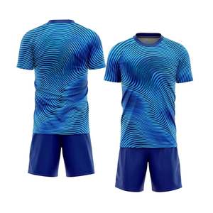 Dernier modèle Maillot de football pour adulte Uniforme de football personnalisé en polyester respirant à sublimation pour hommes - Product Image 6