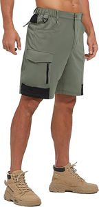 Pantalones cortos Cargo de secado rápido para hombre de alta calidad 2025, Jogger multibolsillo para golf, trabajo al aire libre y patrón sólido táctico OEM disponible - Product Image 5