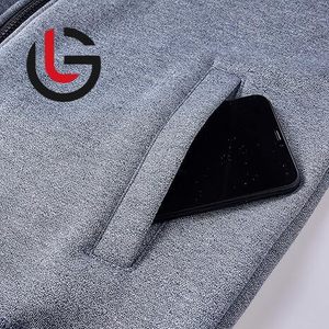 เสื้อมีฮู้ดผ้าฟลีซผ้าฝ้าย100% สำหรับผู้ชาย, เสื้อมีฮู้ดขนแกะอบอุ่นเหมาะสำหรับฤดูหนาว - Product Image 4