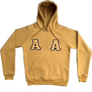 Excelente Sudadera Unisex de Invierno con Bordado de Letras Alpha Phi Alpha en Dorado Antiguo, Personalizada, de Algodón, para Hermandades y Fraternidades - Product Image 1