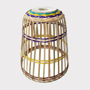 2024 fábrica nueva moderna hecha a mano bambú colgante luz moda ratán artesanía hogar interior pantalla mimbre algas marinas Material - Product Image 1