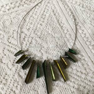 สร้อยคอเรซินแฟชั่นงานทำมือคุณภาพสูงสร้อยคอประดับลูกปัดเรซินหลากสีเครื่องประดับผู้หญิงขัดเงามาก - Product Image 4